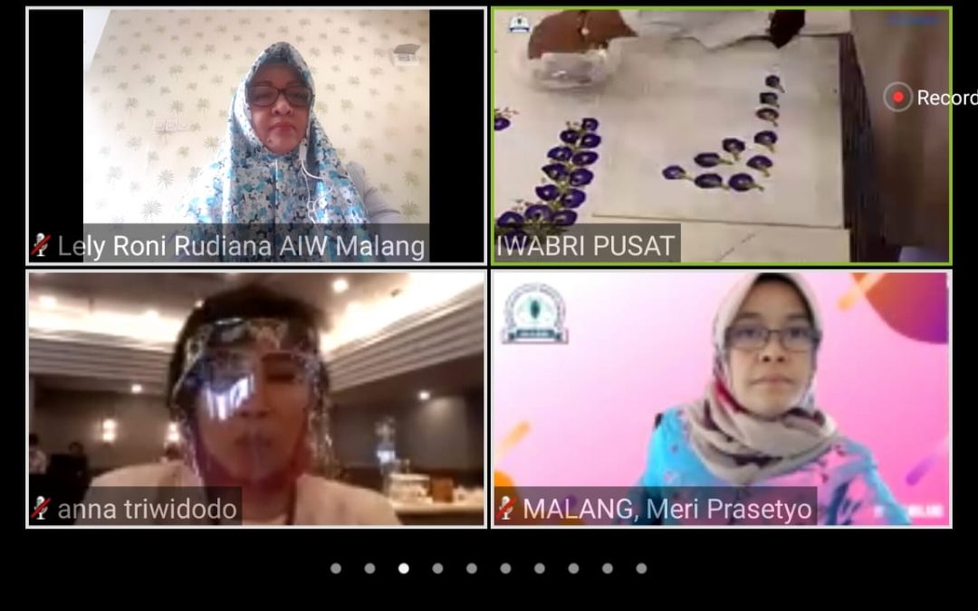 IWABRI TINGKAT WILAYAH MALANG MENGIKUTI WORKSHOP LIVE VIA ZOOM YANG DISELENGGARAKAN OLEH IWABRI TINGKAT PUSAT