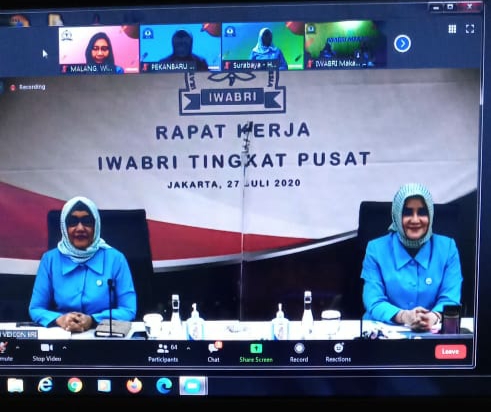 KETUA IWABRI  TINGKAT WILAYAH MALANG MENGIKUTI RAPAT KERJA YANG DISELENGGARAKAN IWABRI TINGKAT PUSAT