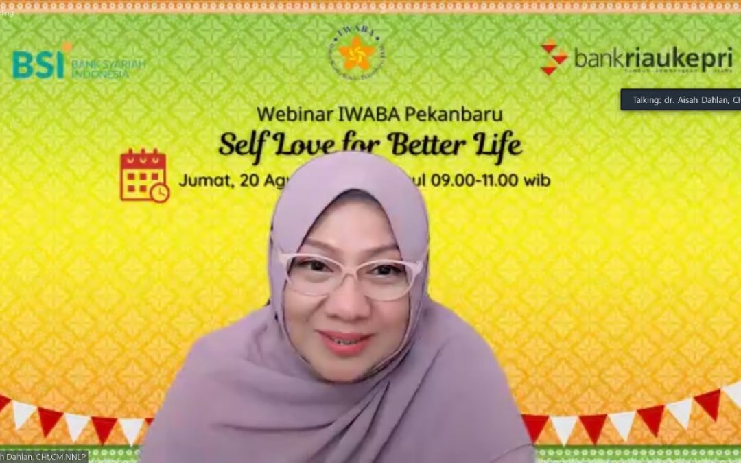 Webinar Aisah Dahlan dari IWABA Tingkat Wilayah Pekanbaru