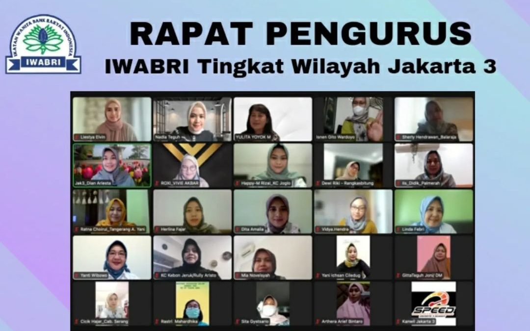 Rapat Pengurus IWABRI Regional Office Jakarta 3, 7 Maret 2022