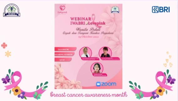 IWABRI Tingkat Wilayah Makassar mengikuti Webinar “Wanita Peduli, Cegah dan Tangani Kanker Payudara”