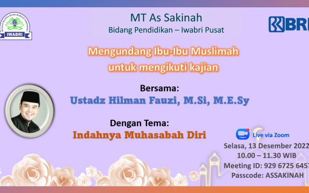 Iwabri Tingkat Wilayah Padang Turut Mengikuti Pengajian Rutin Bersama MT. As Sakinah