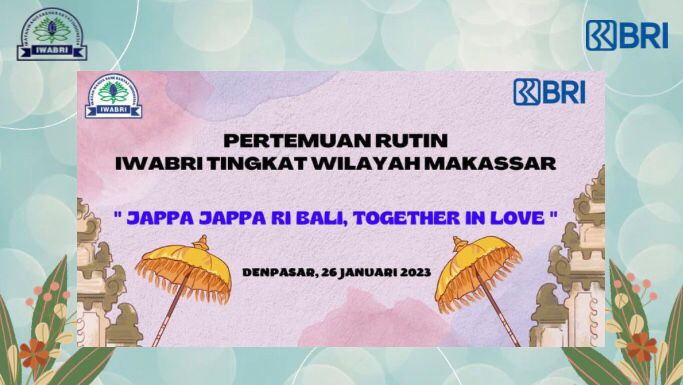 Pertemuan Rutin IWABRI RO Makassar dan Wisata Tour di Bali