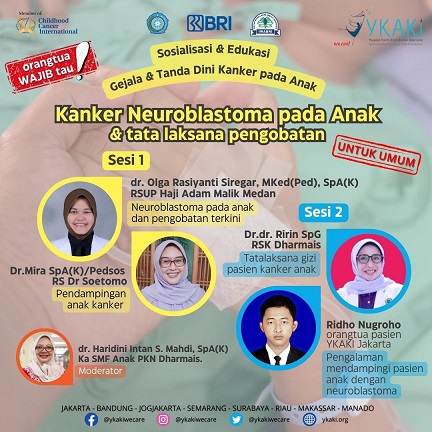 IWABRI Tingkat Wilayah Jakarta 1 Mengikuti Webinar dengan tema “Kanker Neuroblastoma pada Anak & Tata Laksana Pengobatan”