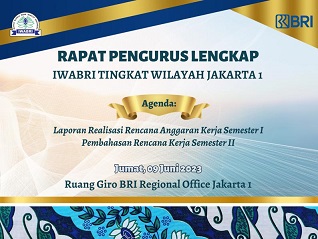 Rapat Pengurus Lengkap IWABRI Tingkat Wilayah Jakarta 1