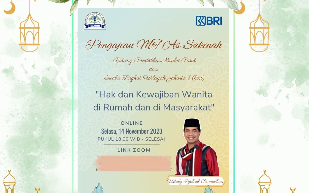 “PENGAJIAN MT AS SAKINAH”