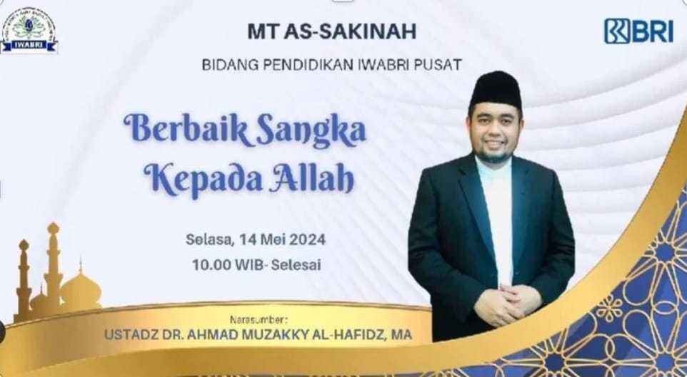 IWABRI Tingkat Wilayah Padang Mengikuti Taklim On Line Bersama MT As Sakinah