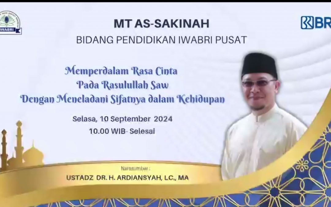 IWABRI Tingkat Wilayah Padang Turut Mengikuti Pengajian Rutin Bersama MT. As Sakinah