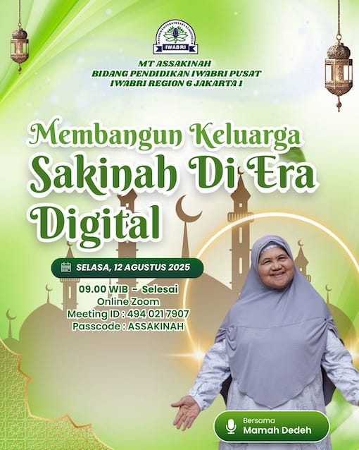 IWABRI Tingkat Wilayah Padang Turut Mengikuti Pengajian Rutin Bersama MT. Assakinah